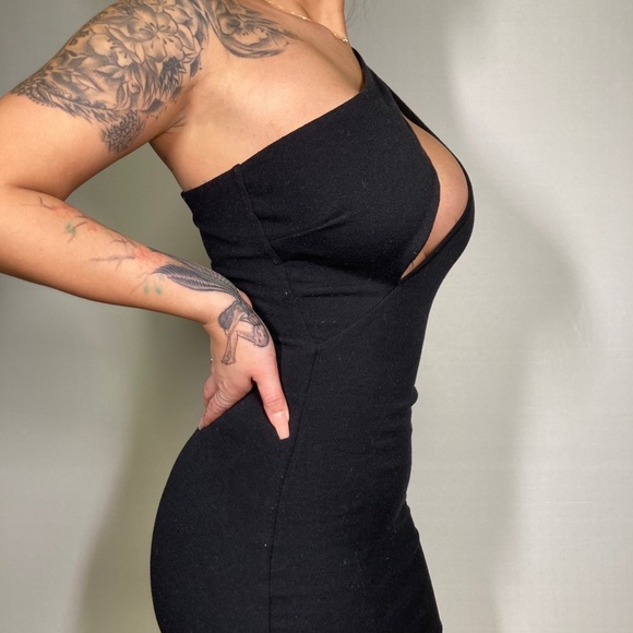 One shoulder slash cutout dress - Picture 4 of 7